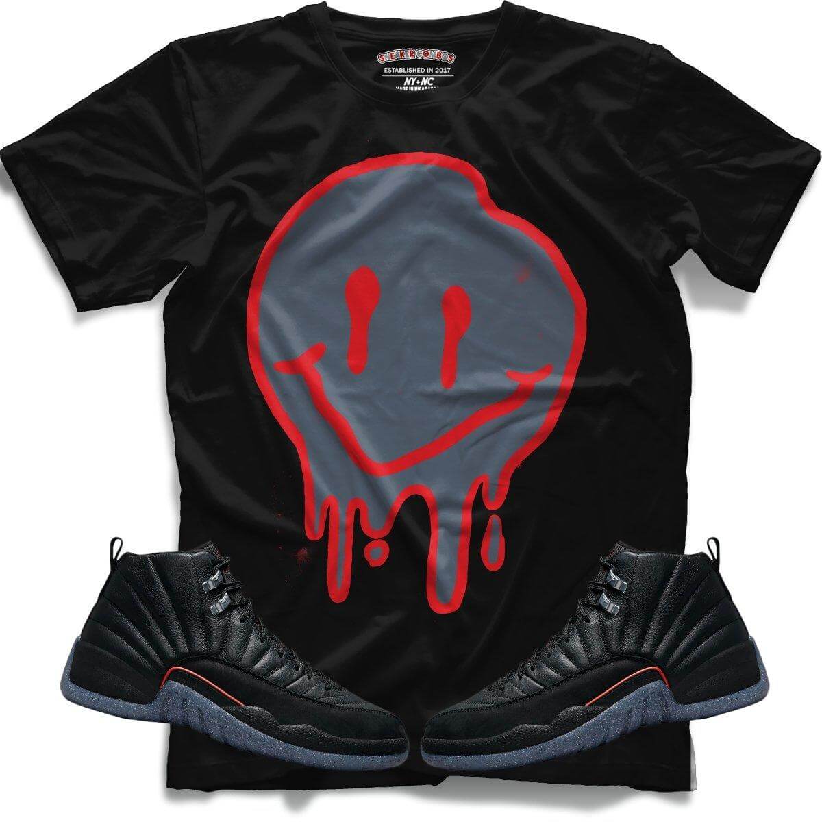 Drippy Smiley (Retro 12 Utility) T-Shirt