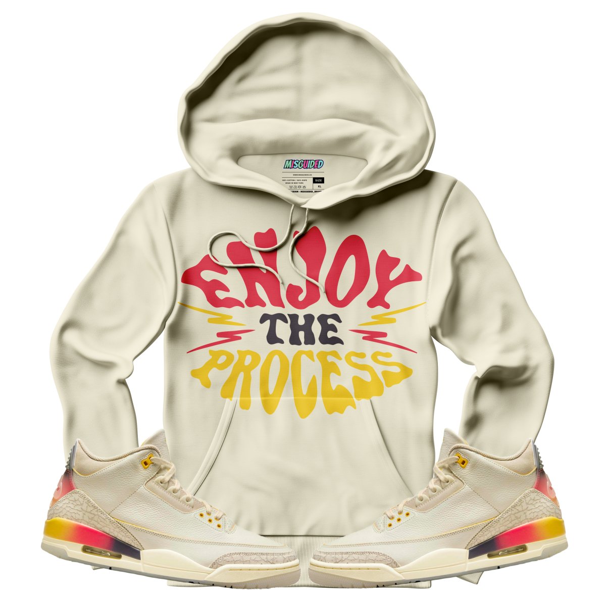 Enjoy The Process (Air Jordan 3 J Balvin Medellín Sunset) Hoodie
