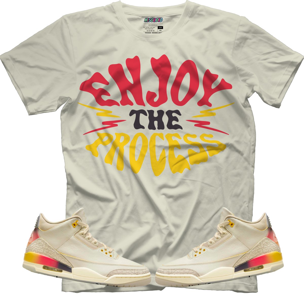 Enjoy The Process (Air Jordan 3 J Balvin Medellín Sunset) T-Shirt