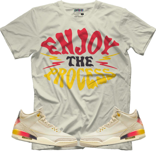 Enjoy The Process (Air Jordan 3 J Balvin Medellín Sunset) T-Shirt