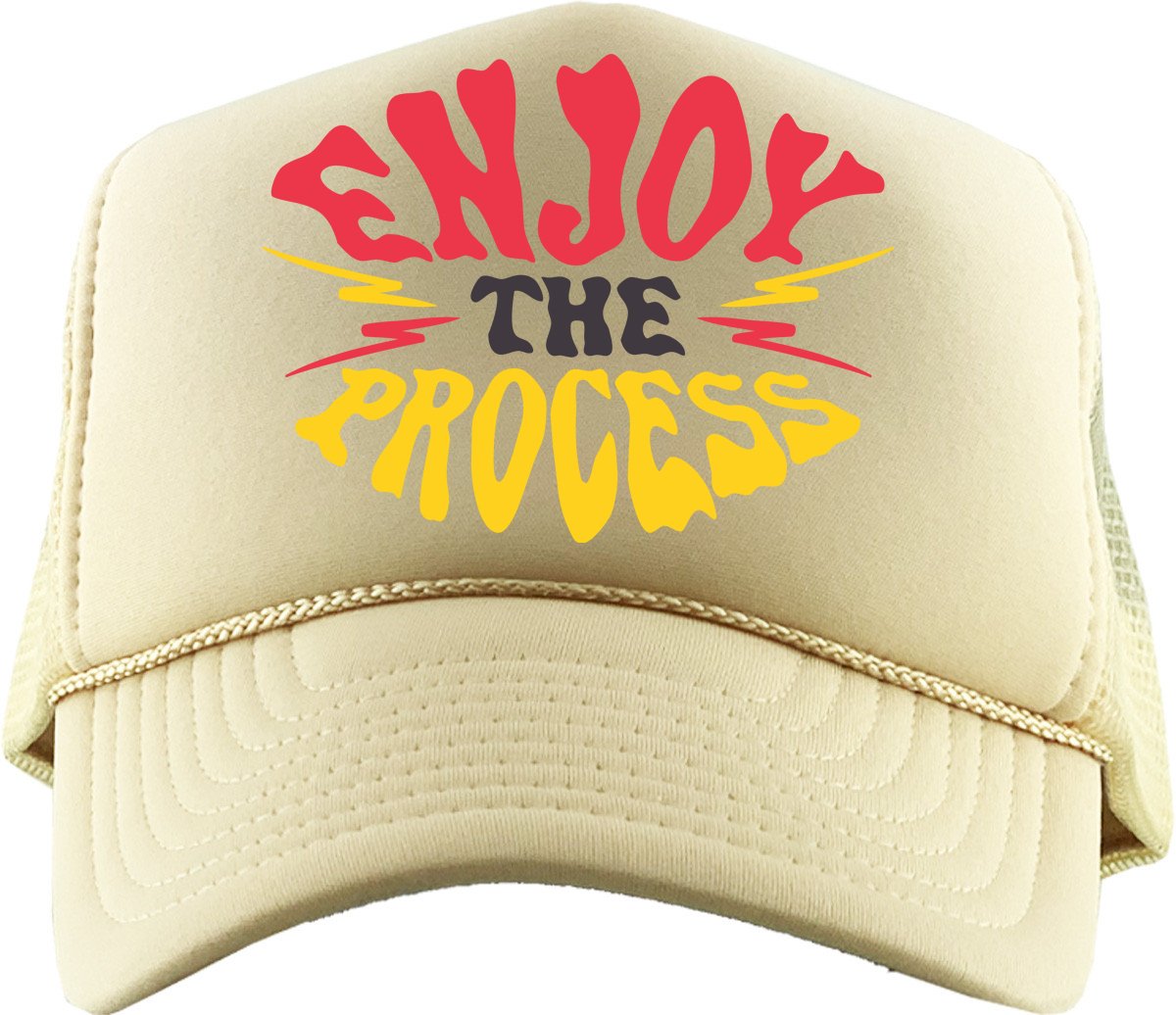 Enjoy The Process (Air Jordan 3 J Balvin Medellín Sunset) Trucker Hat