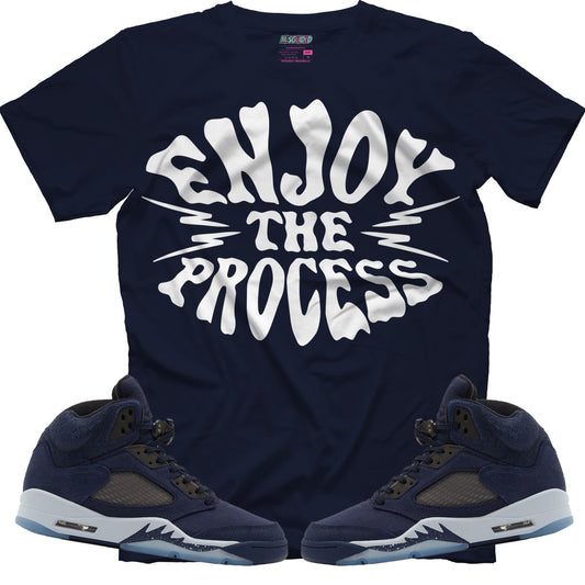 Enjoy The Process (Air Jordan 5 Midnight Navy) T-Shirt