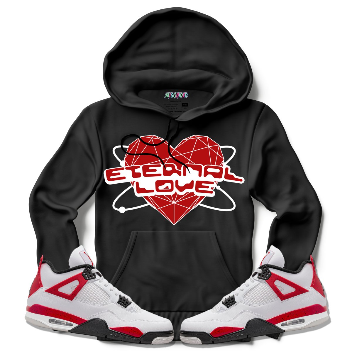 Eternal Love (Air Jordan 4 Red Cement) Hoodie