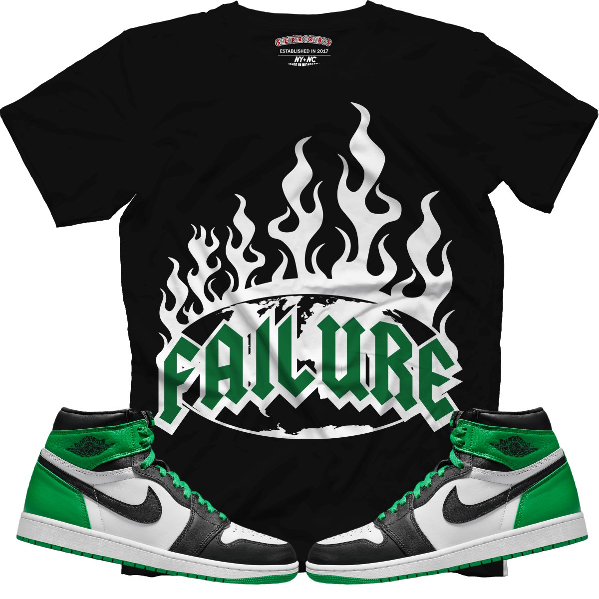 Failure (Air Jordan 1 Lucky Green) T-Shirt