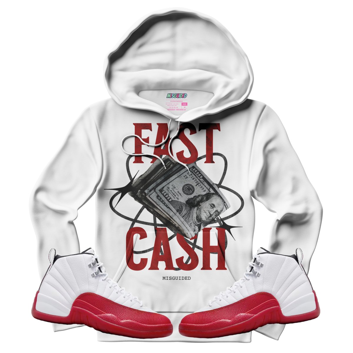 Fast Cash (Air Jordan 12 Cherry) Hoodie