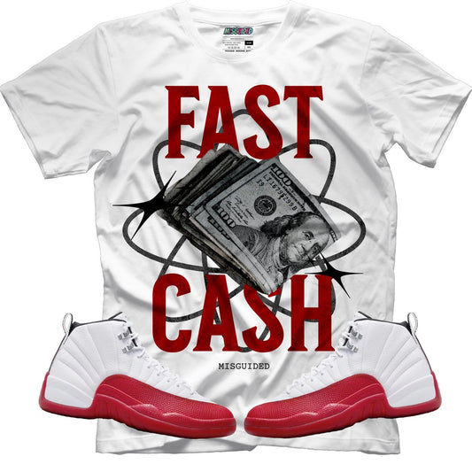 Fast Cash (Air Jordan 12 Cherry) T-Shirt
