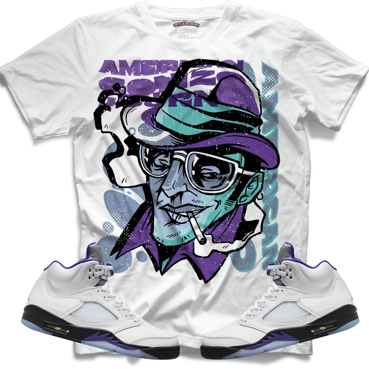 Fear And Loathing (Retro 5 Concord) T-Shirt - White