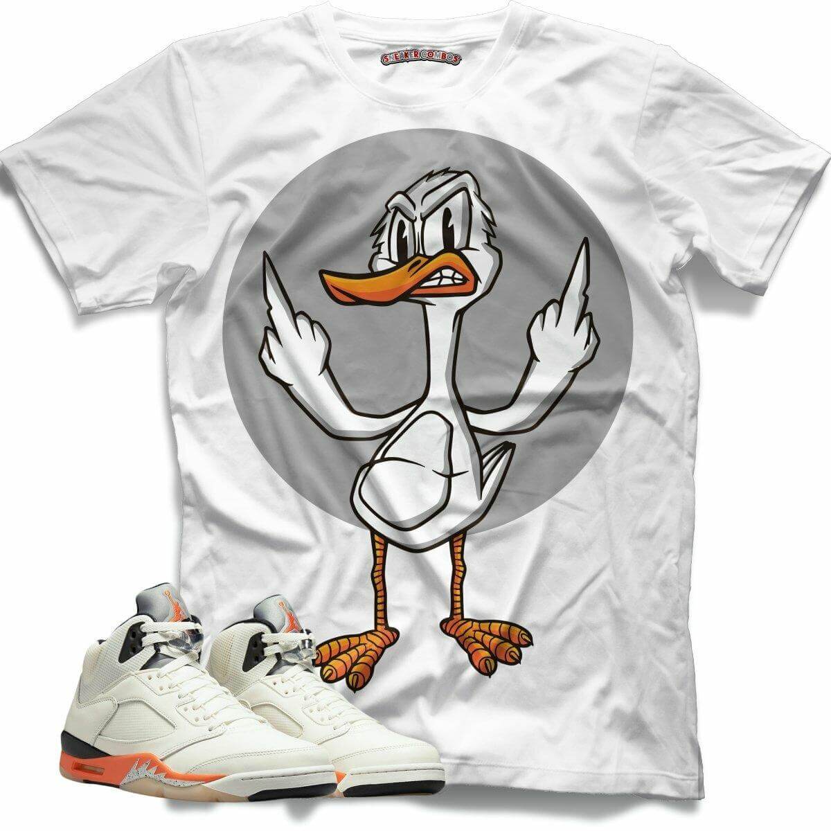 F##K YOU DUCK (Retro 5 Orange Blaze) T-Shirt