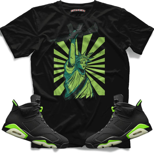 Freedom (Retro 6 Electric Green) T-Shirt