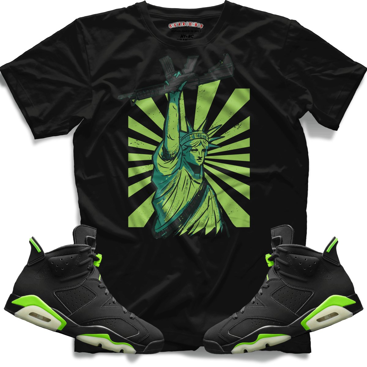 Freedom (Retro 6 Electric Green) T-Shirt
