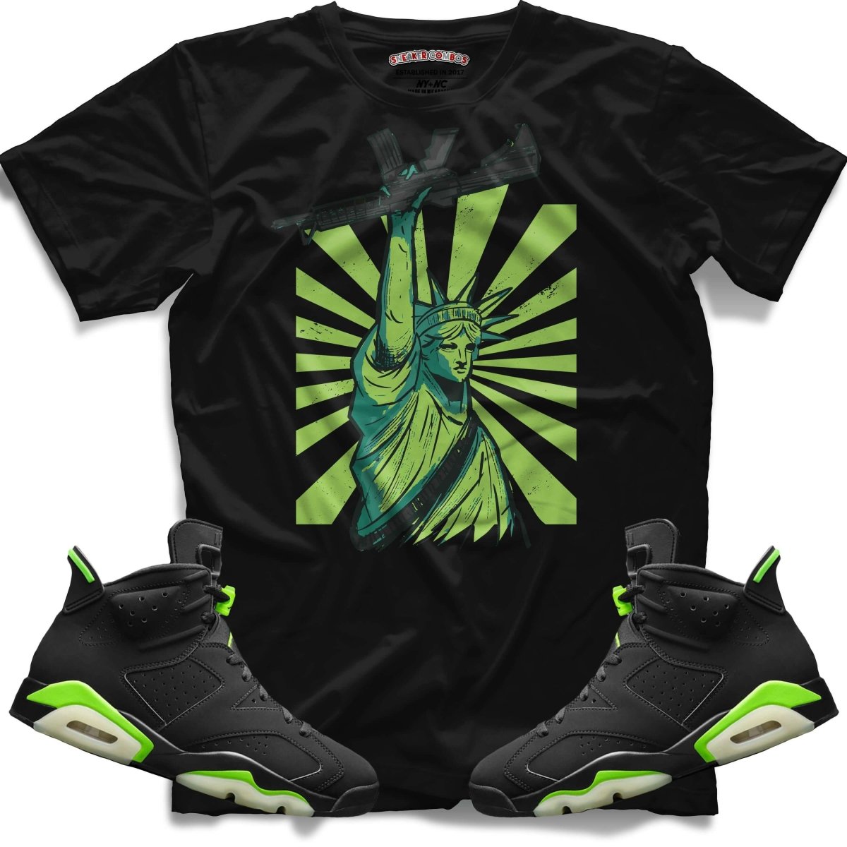 Freedom (Retro 6 Electric Green) T-Shirt
