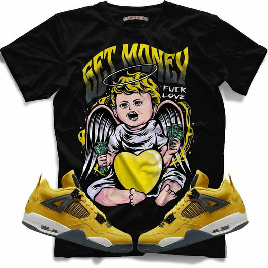 Get Money Fuck Love (Retro 4 Lightning) T-Shirt