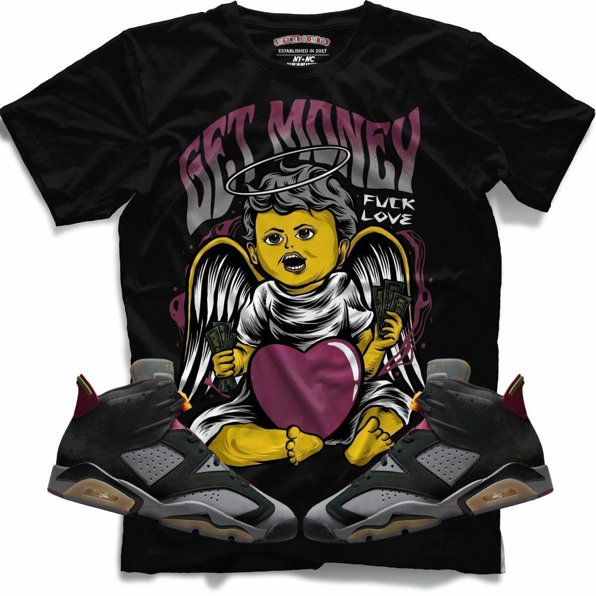 Get Money (Retro 6 Bordeaux) T-Shirt