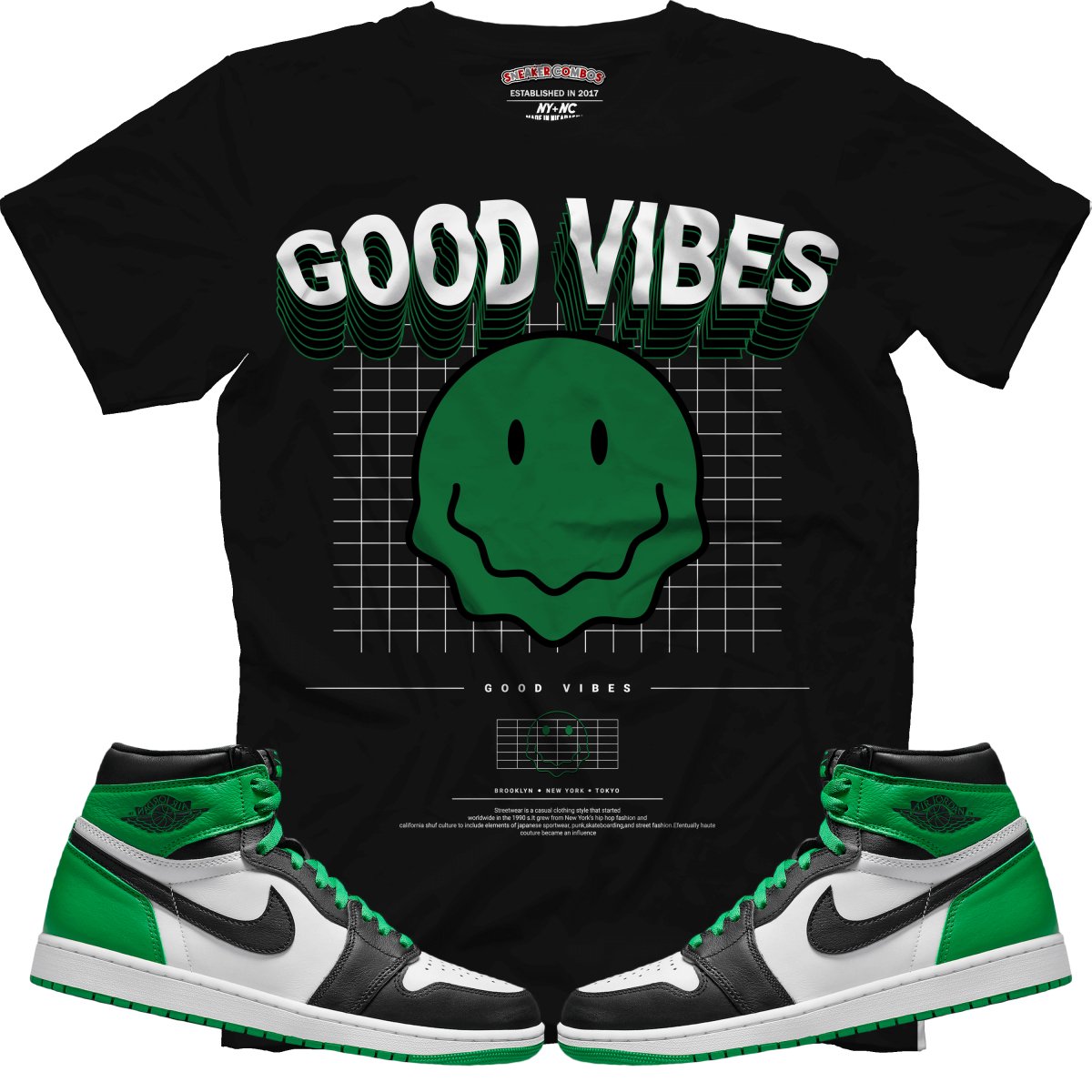 Good Vibes (Air Jordan 1 Lucky Green) T-Shirt