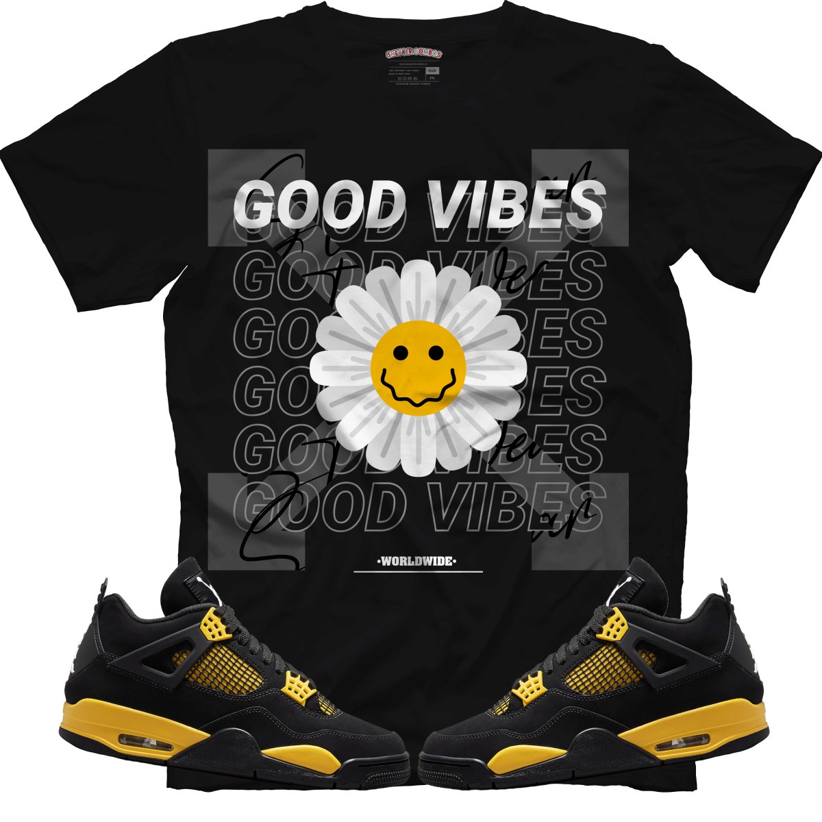 Good Vibes (Air Jordan 4 Thunder) T-Shirt