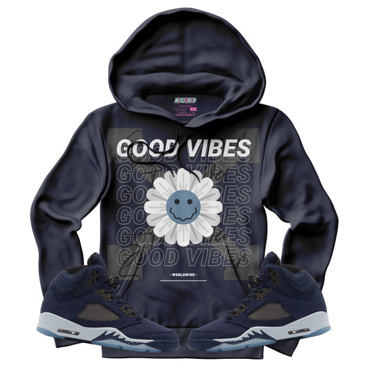 Good Vibes (Air Jordan 5 Midnight Navy) Hoodie