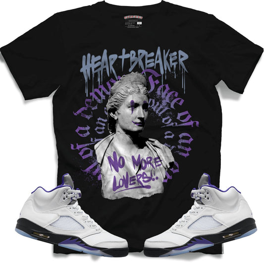 Heart Breaker (Retro 5 Concord) T-Shirt - Black