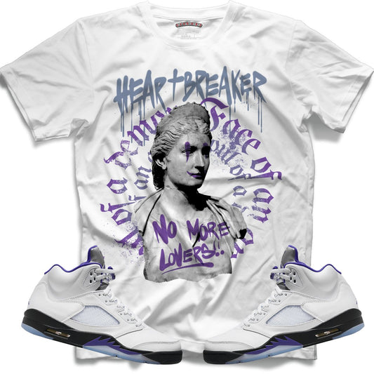 Heart Breaker (Retro 5 Concord) T-Shirt - White