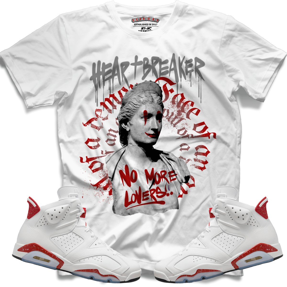 Heart Breaker (Retro 6 Red Oreo) T-Shirt