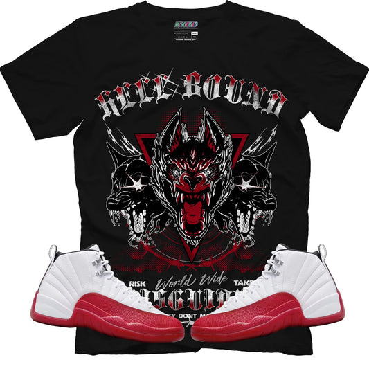 Hell Bound Risk Takers (Air Jordan 12 Cherry) T-Shirt