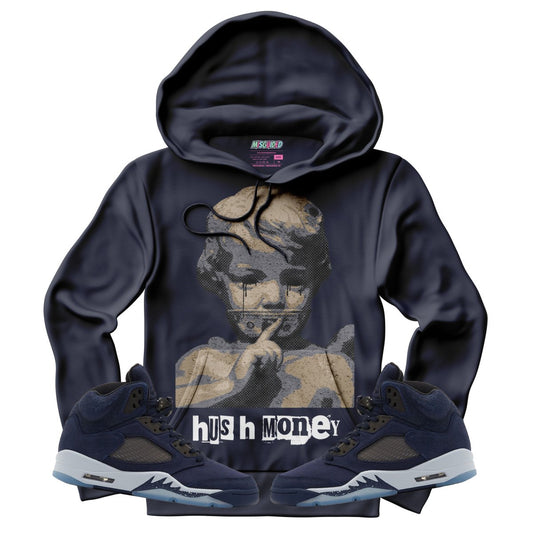 Hush Money (Air Jordan 5 Midnight Navy) Hoodie