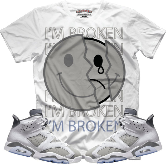 I'm Broken (Retro 6 Cool Grey) T-Shirt