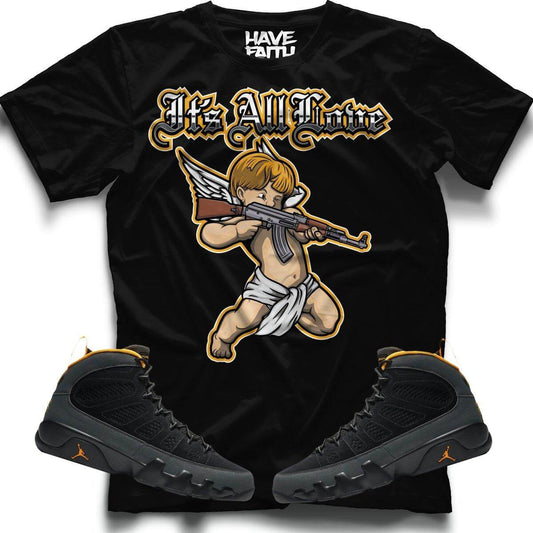 It's All Love  (Air Jordan 9 University Gold) T-Shirt