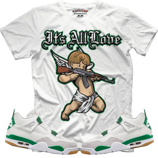 It's All Love (NIKE SB X AIR JORDAN 4 PINE GREEN) T-Shirt