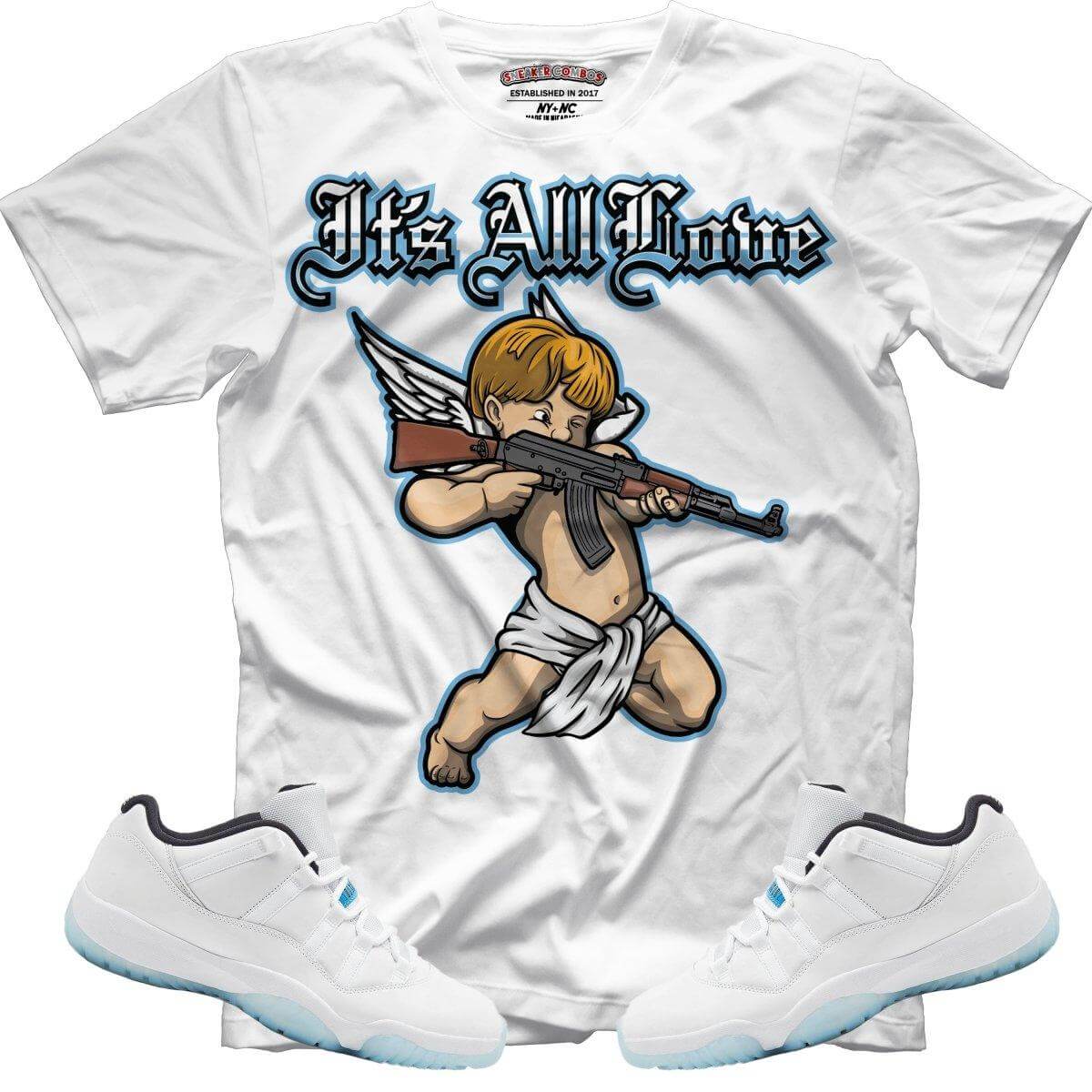 It's All Love (Retro 11 Legend Blue) T-Shirt