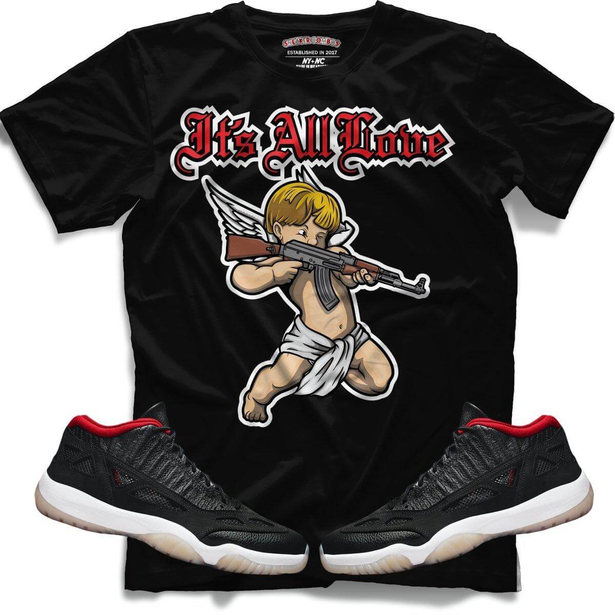 Its All Love (Retro 11 Low IE Bred) T-Shirt