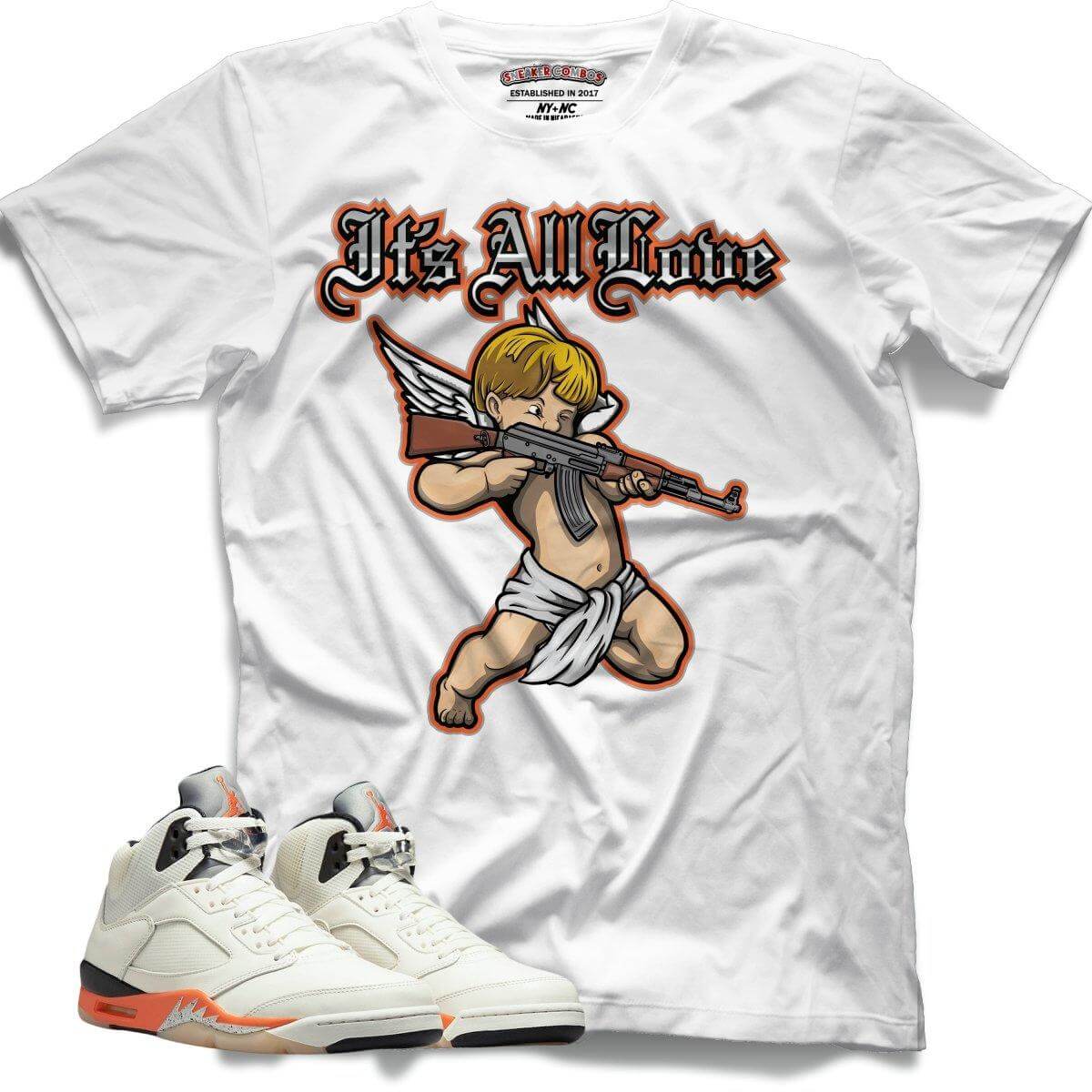 It's All Love (Retro 5 Orange Blaze) T-Shirt