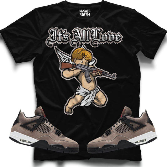 It's All Love (Taupe Retro 4's) T-Shirt