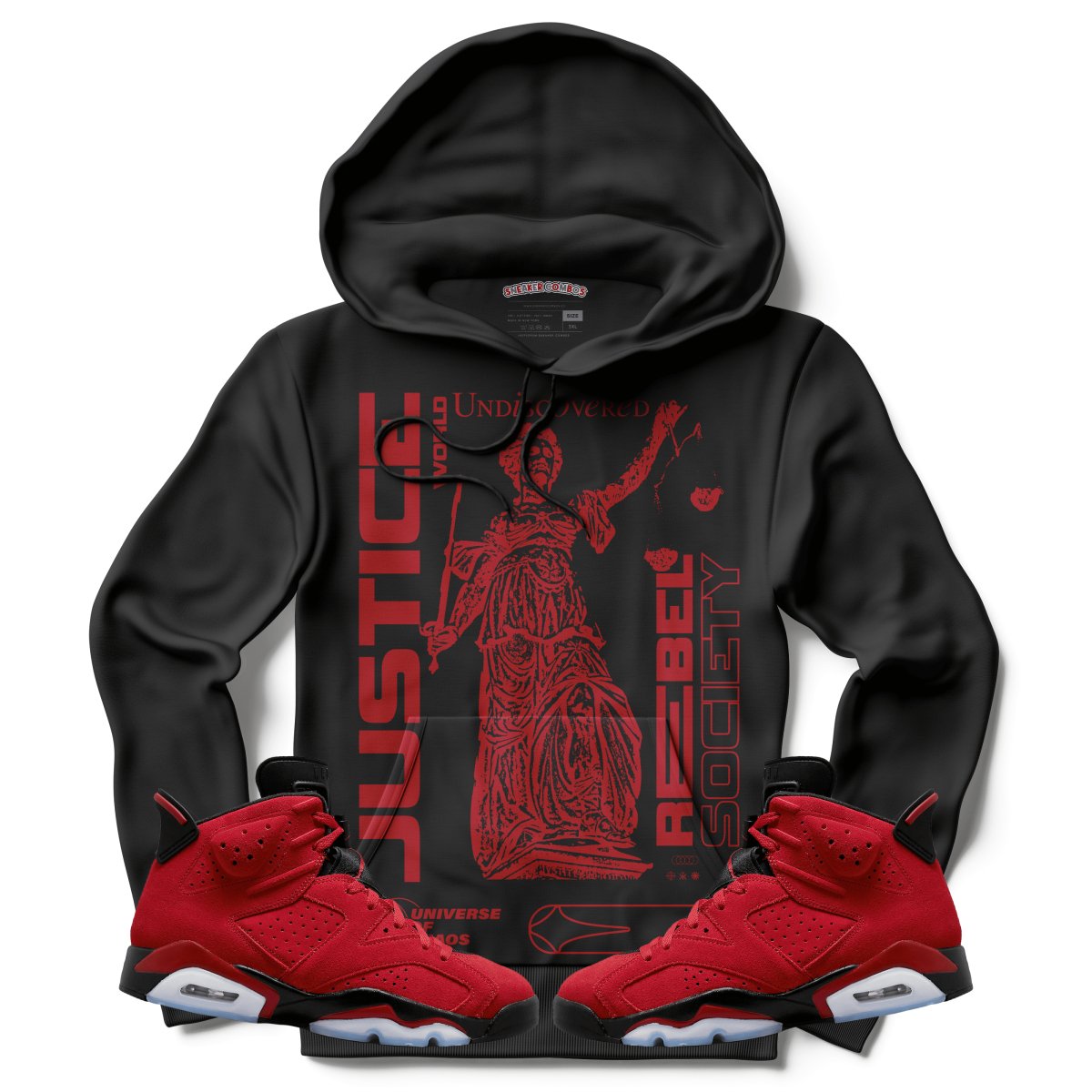 Justice World Undiscovered (Air Jordan 6 Toro Bravo) Hoodie