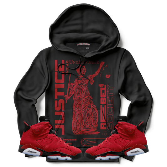 Justice World Undiscovered (Air Jordan 6 Toro Bravo) Hoodie