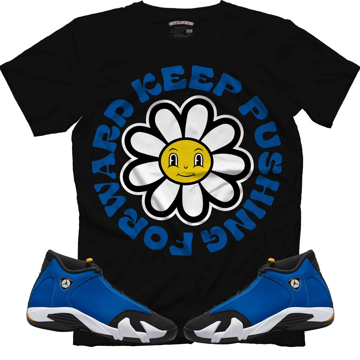 Keep Pushing Forward (Air Jordan 14 Laney) T-Shirt