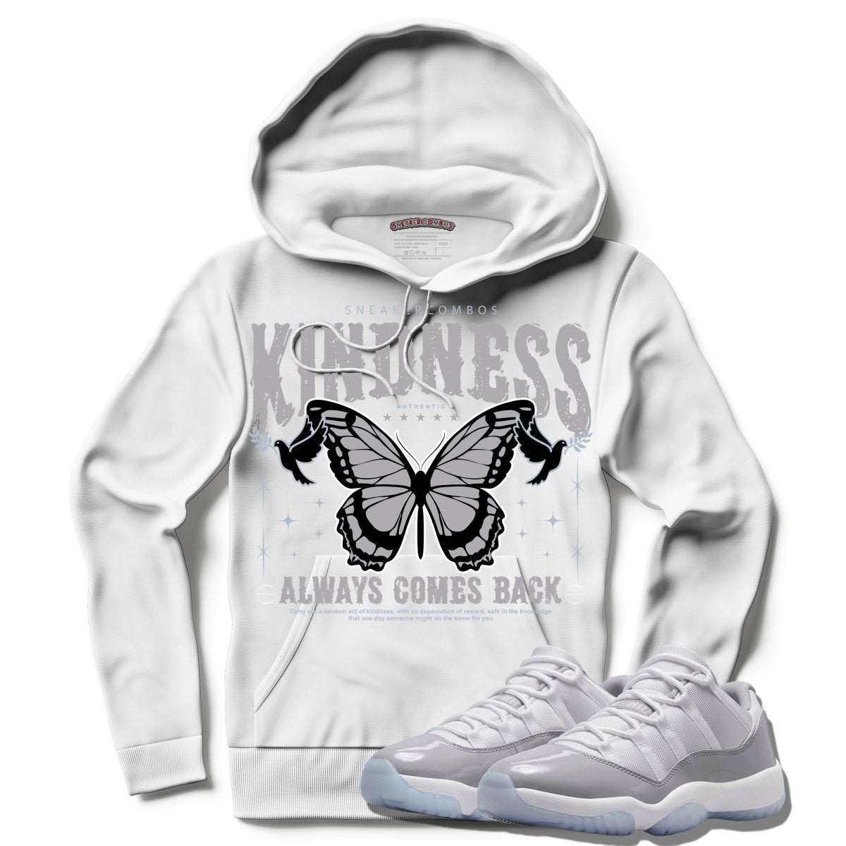 Kindness Always Comes Back (Air Jordan 11 Cement Grey) Hoodie