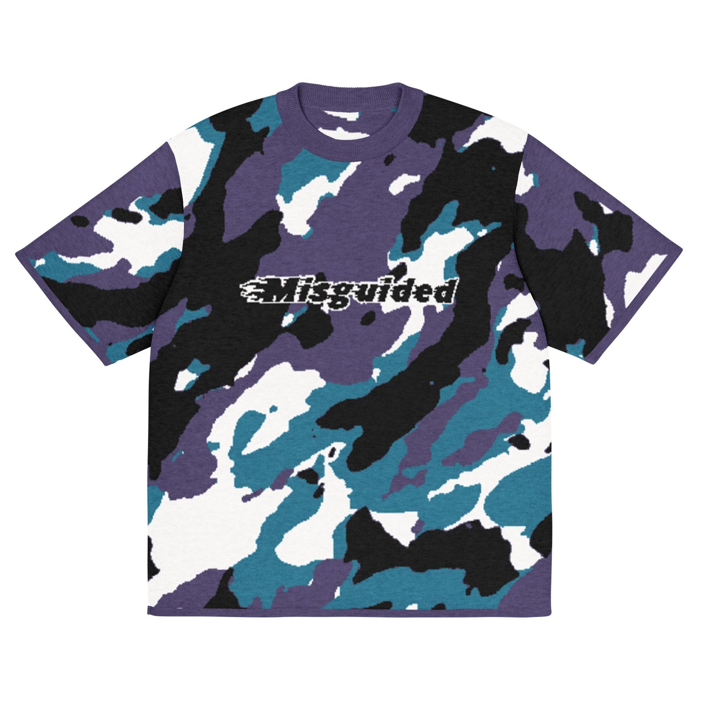 Misguided Camo (Air Jordan 5 Grape) Knitted Shirt