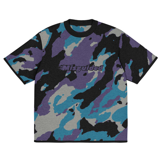 Misguided Camo (Air Jordan 8 Aqua) Knitted Shirt