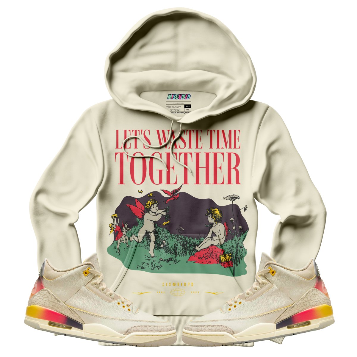 Let's Waste Time Together (Air Jordan 3 J Balvin Medellín Sunset) Hoodie