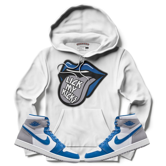 Lick My Kicks (Retro 1 True Blue) Hoodie