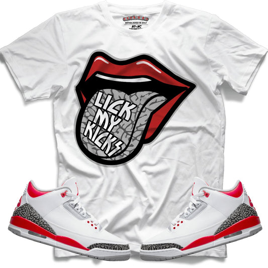 Lick My Kicks (Retro 3 Fire Red) T-Shirt