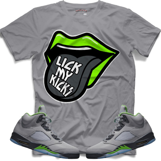 Lick My Kicks (Retro 5 Green Bean) T-Shirt