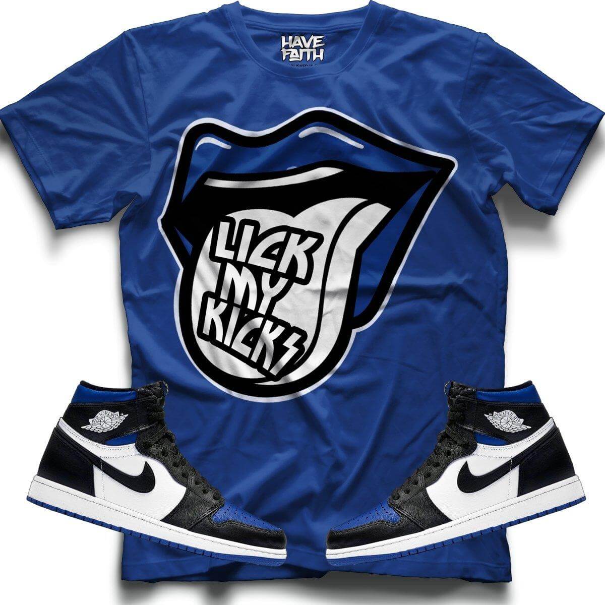 Lick My Kicks (Royal Toe Retro 1's) T-Shirt