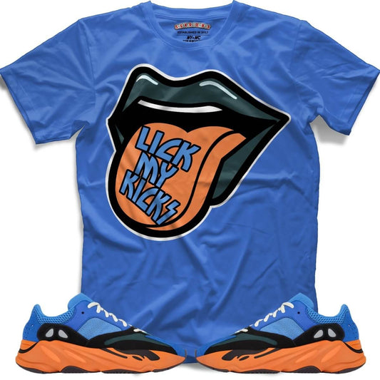 Lick my kicks (Yeezy Boost 700 Bright Blue) T-Shirt
