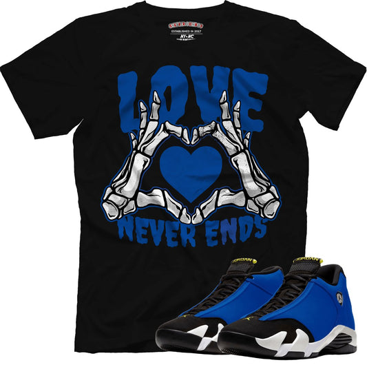 Love Never Ends (Retro 14 Laney) T-Shirt