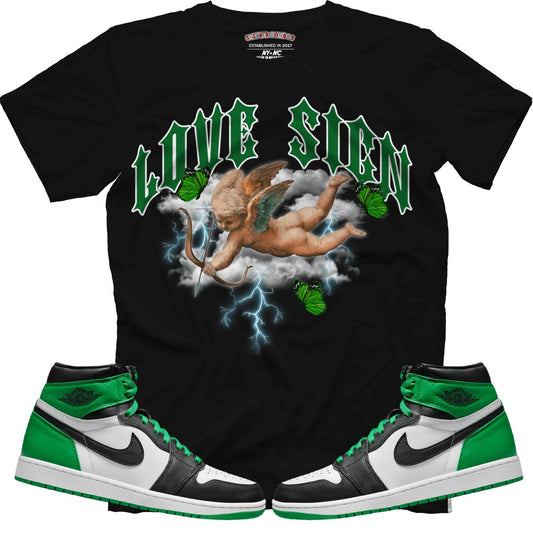 Love Sign (Air Jordan 1 Lucky Green) T-Shirt