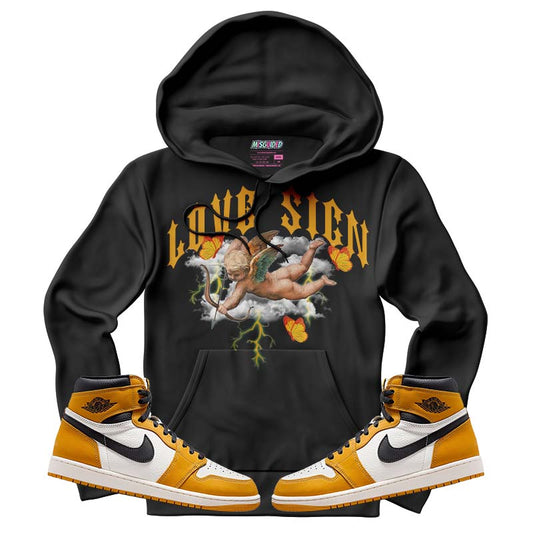 Love Sign (Air Jordan 1 Retro High OG 'Yellow Ochre) Hoodie