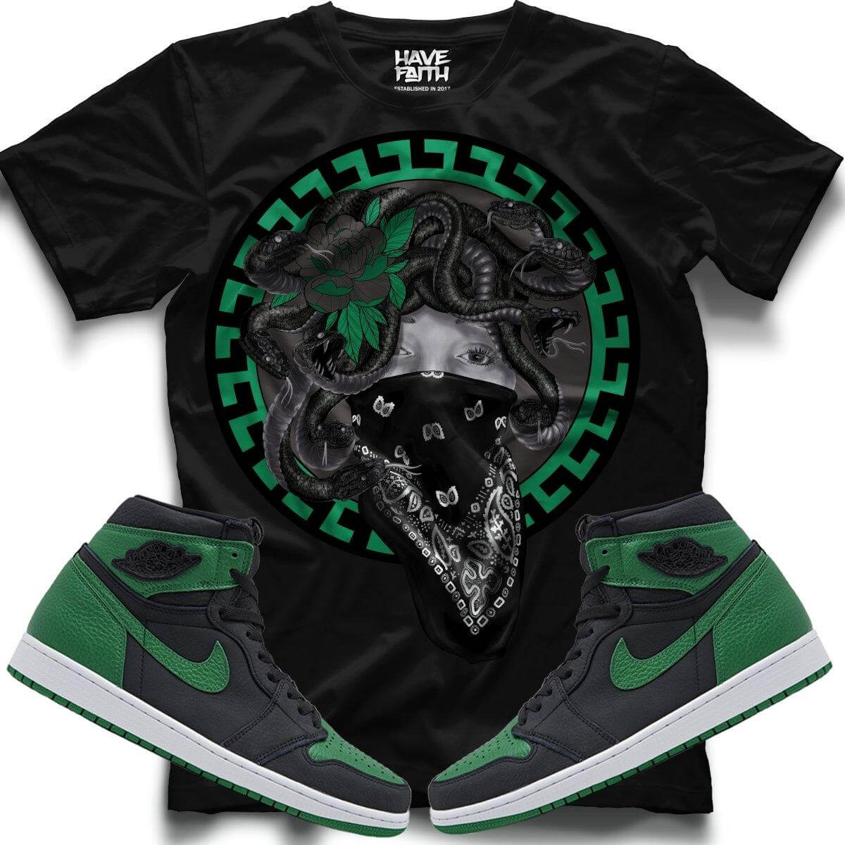 Medusa (Pine Green 1's) T-Shirt