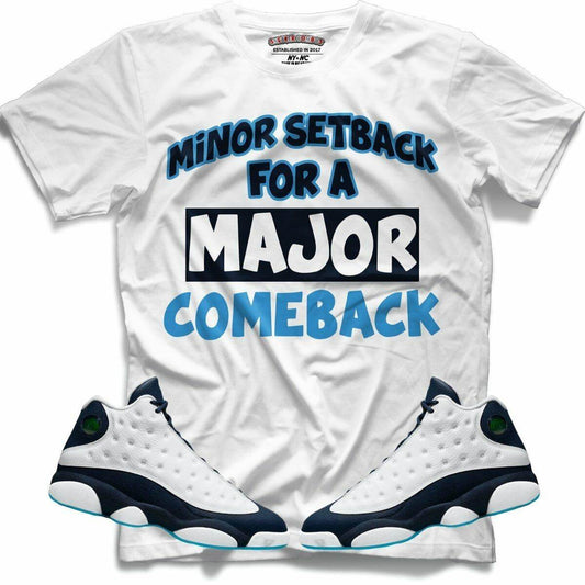 Minor Setback For A Major Comeback (Retro 13 Obsidian) T-Shirt