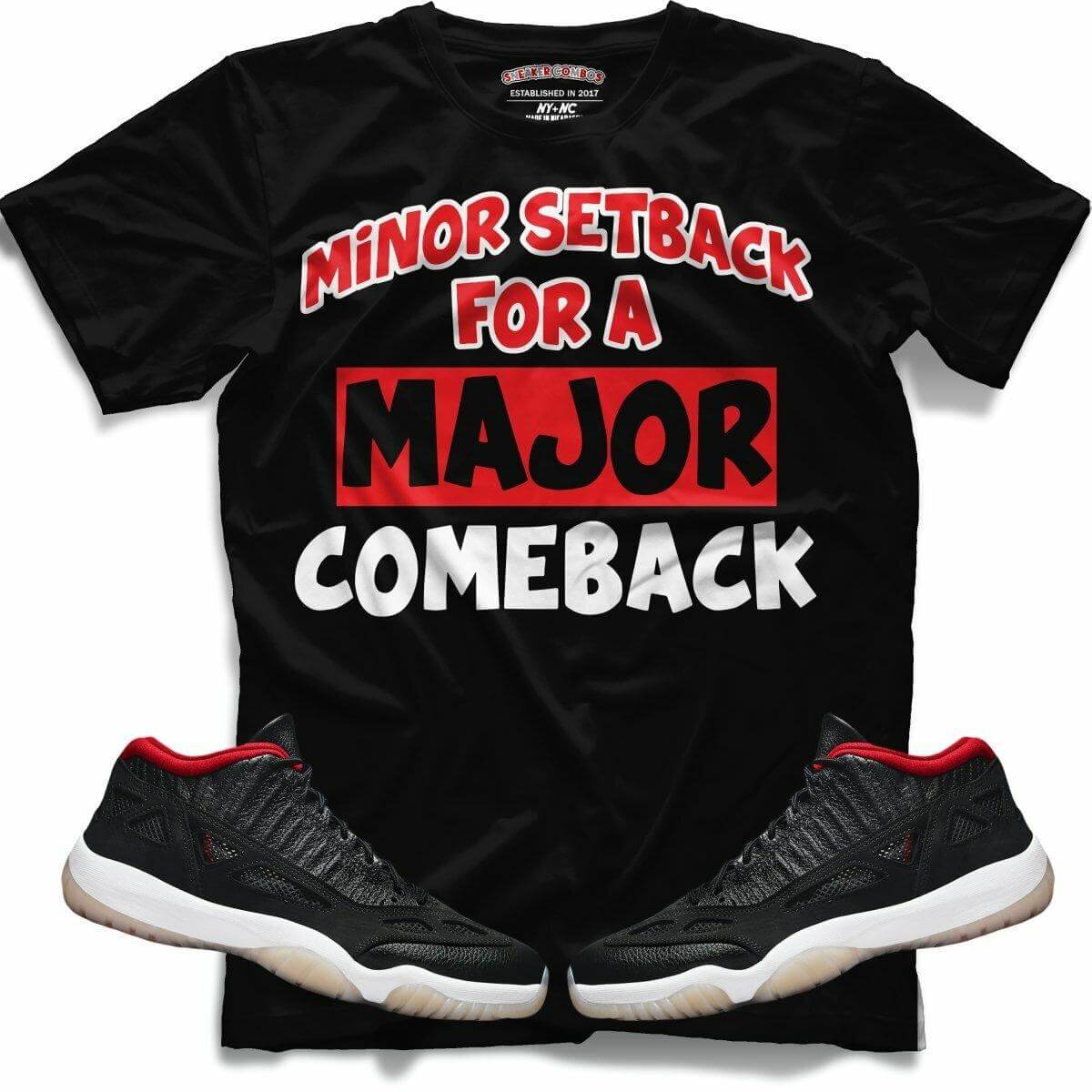 Minor Setback (Retro 11 Low IE Bred) T-Shirt